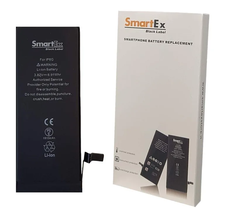 Smartex® Black Label Högkapacitetsbatteri kompatibel med iPhone 6S