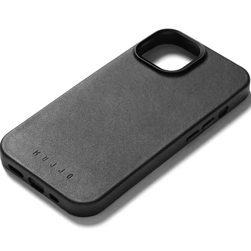 Mujjo -CL-025-BK, Omslag, Apple, iPhone 15 Plus, 17 cm (6.7”), Svart