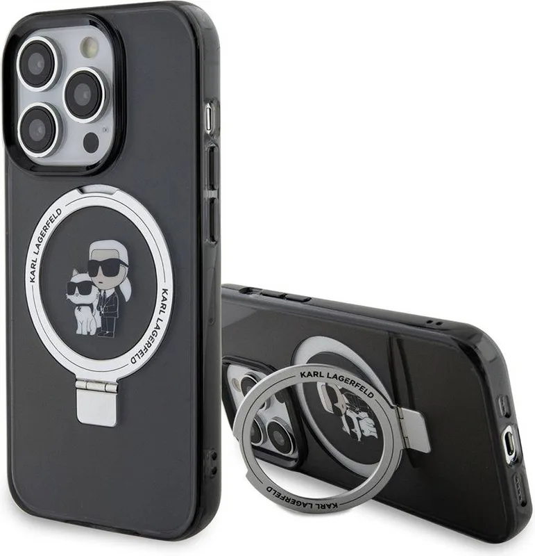 Karl Lagerfeld Mobilskal till iPhone 15 Pro Max MagSafe Ringställ