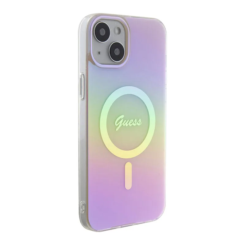 Guess Mobilskal till iPhone 15 Plus Magsafe IML Iridescent