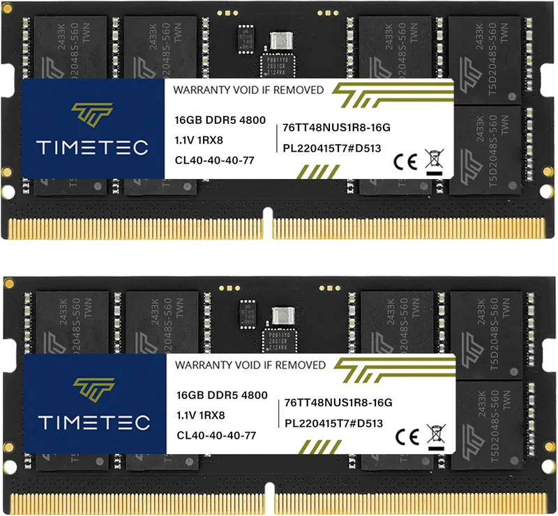 32 GB (2 x 16 GB) DDR5 4800 MHz PC5-38400