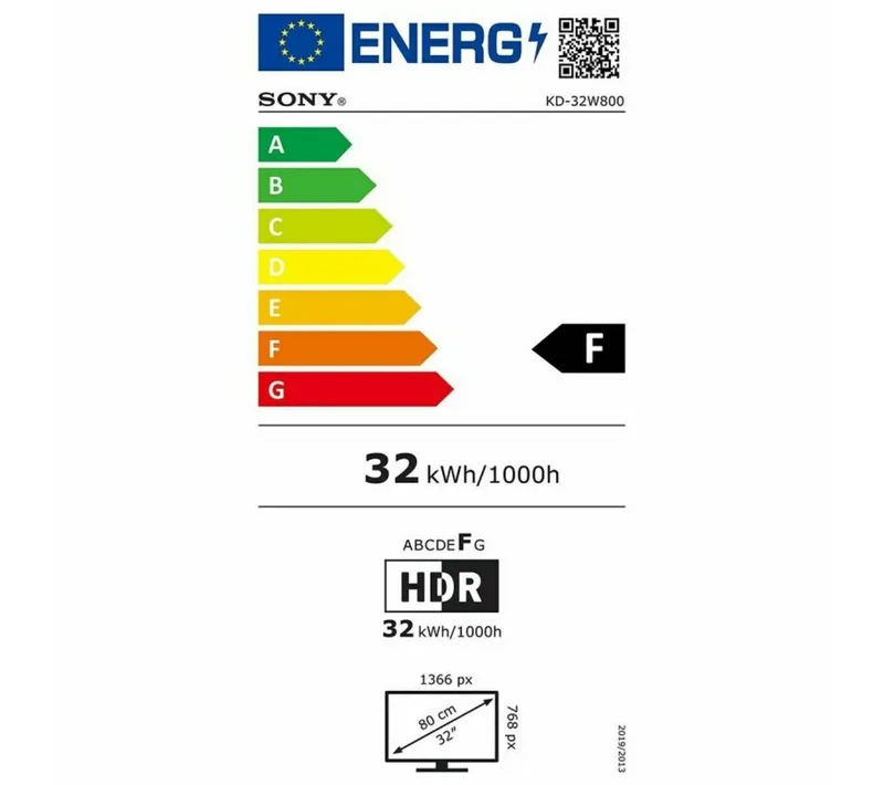 Sony 32” W800 HD Ready LED Smart TV