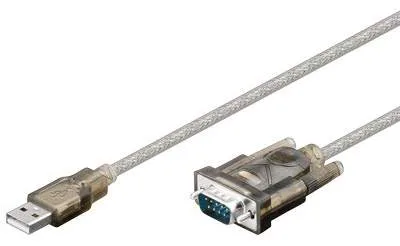 USB till serieport adapter, 1,5 m, transparent