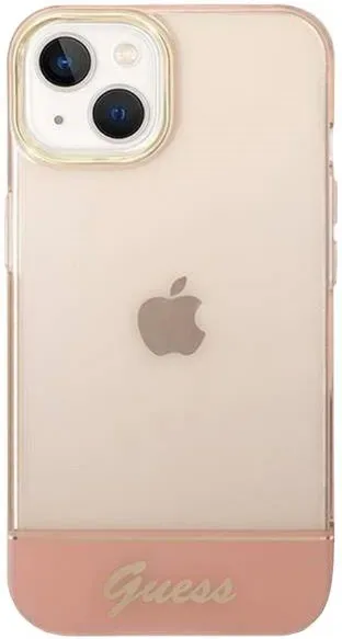Guess iPhone 14 Skal Translucent Rosa