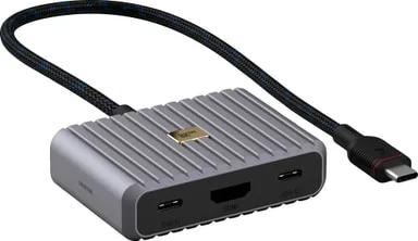 USB-C Hubb 5 portar, grå