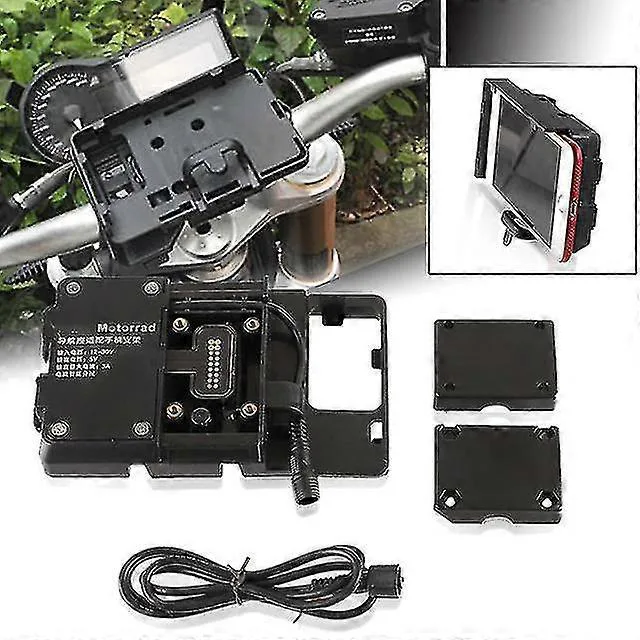 Motornavigeringsfäste för B&MW R1250GS ADV R1200GS ADV trådlös laddning mobiltelefon navigeringsfäste motorcykel trådlös laddning: telefonhållare
