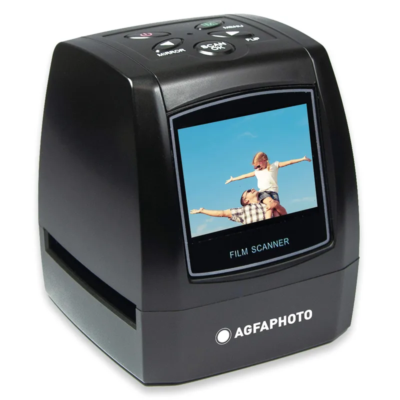 Digital fotokonverteringsskanner för 35 mm bilder, negativa och namnkort med LCD-skärm – kompatibel med Mac och PC