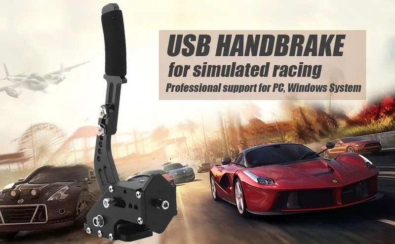 USB 64-bitars PC-handbroms handbroms för racing spel
