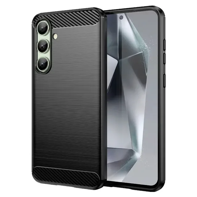 MTK Samsung Galaxy S24 FE Karbon fiber Texture Skal