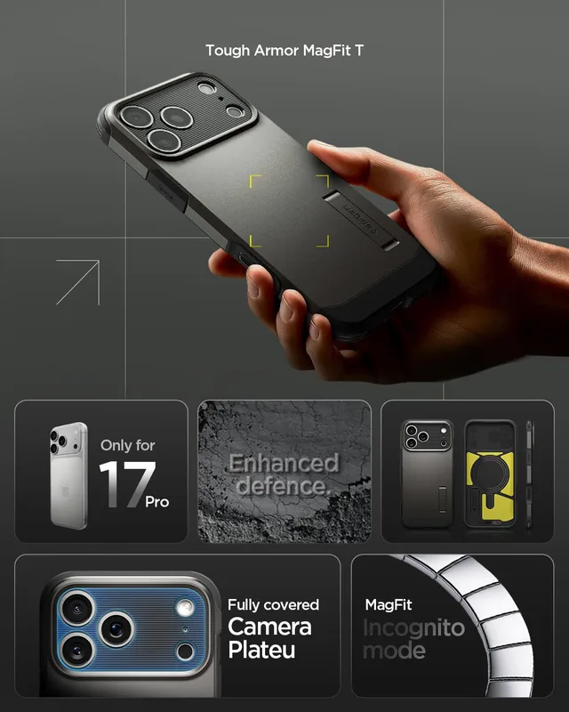 Spigen iPhone 17 Case Tough Armor T MagFit