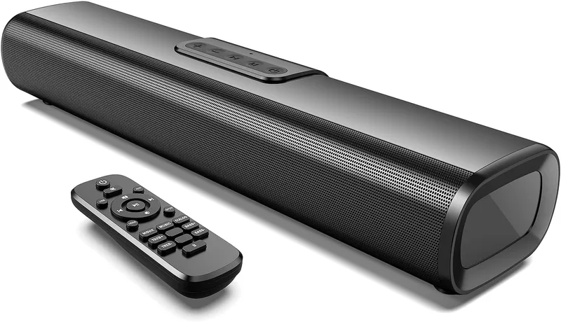 REFLEXION Bluetooth-soundbar med ljudanslutning för hörlursuttag på tv:n, Bluetooth, integrerat batteri inklusive ljudkabel