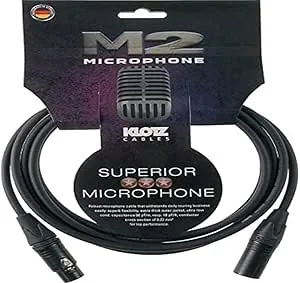 Klotz M2FM1 mikrofonkabel 3 m svart