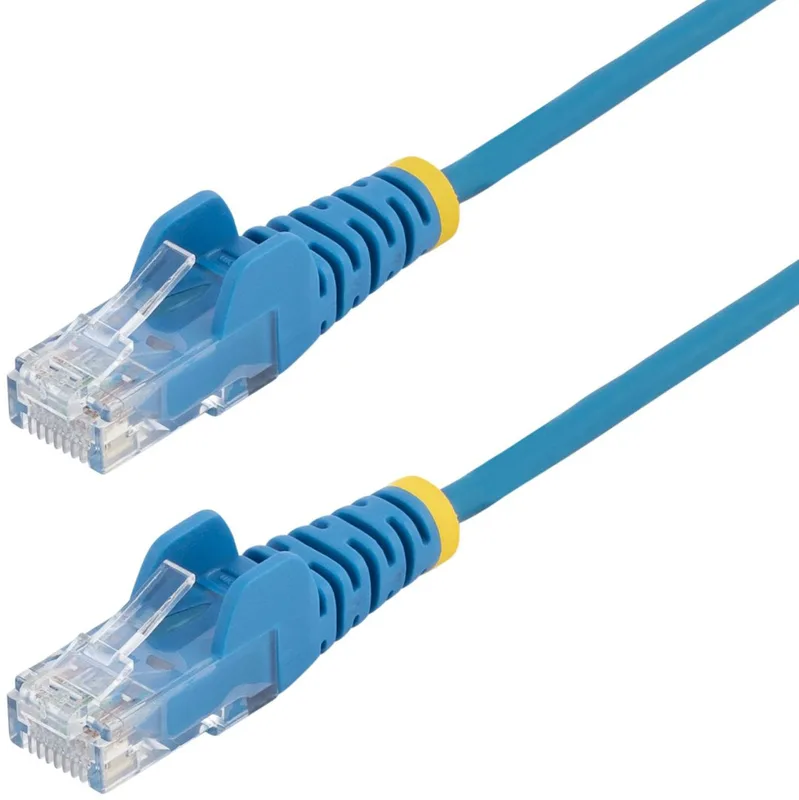 Cat6a Slim Blue 0.15m