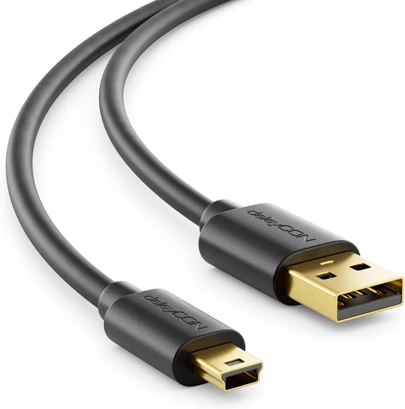 deleyCON 2m USB 2.0 A‑kontakt till A‑kontakt Kabel