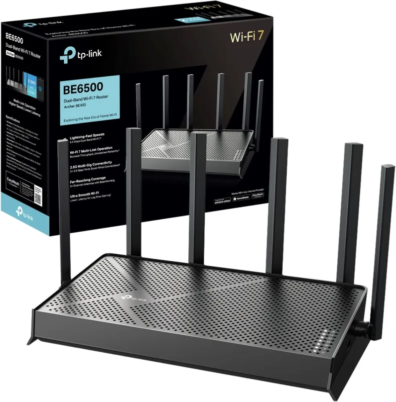 TP-Link Archer BE400 trådlös router 2.5 Gigabit Ethernet Dual-band