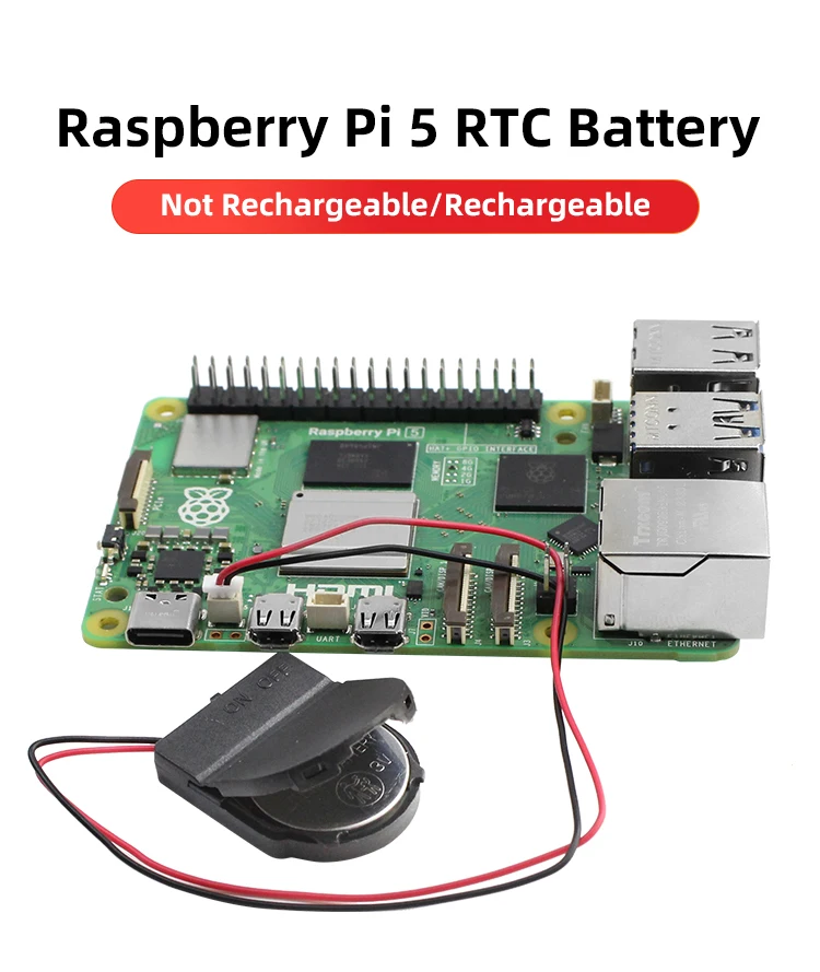 Raspberry Pi 5 RTC Battery for RPI 5