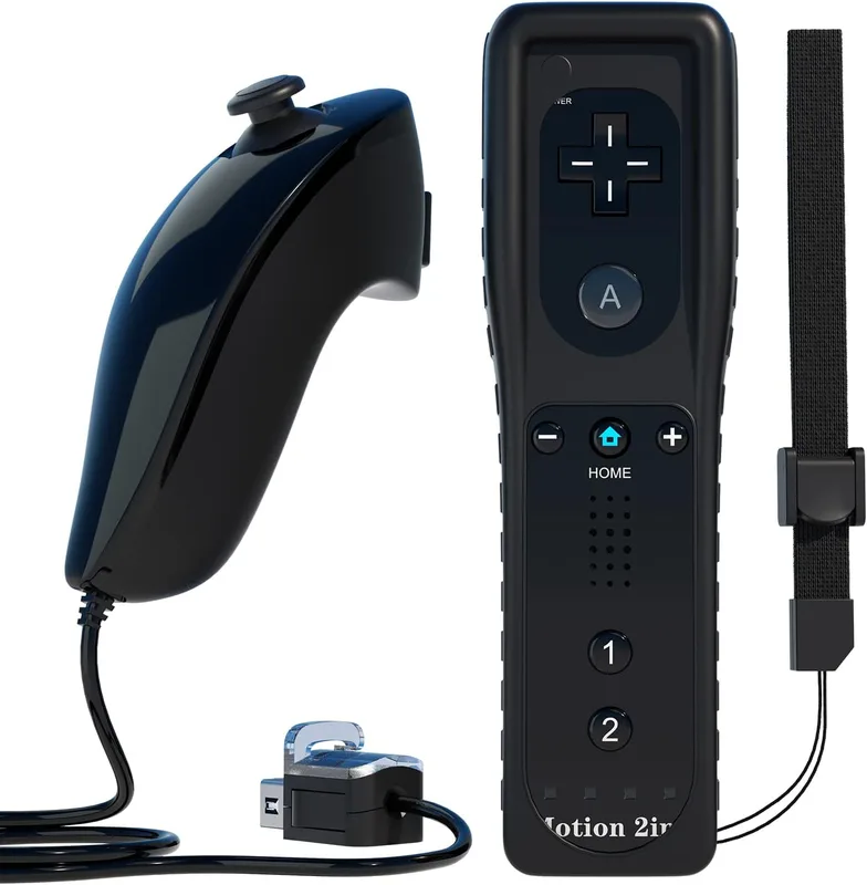 TechKen Controller för Wii Med Motion Plus och Nunchuck-styrenhet