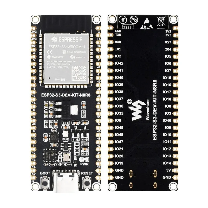 Waveshare ESP32-S3 2 tum kapacitiv pekskärm utvecklingskort