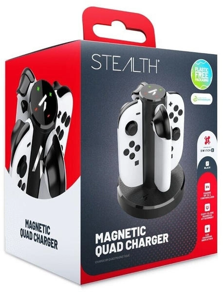STEALTH Quad laddningsdocka kompatibel med Switch 2 Joycons