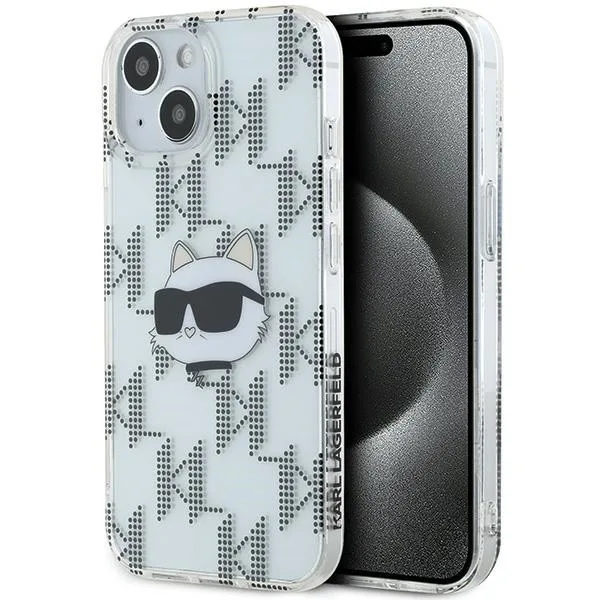 Karl Lagerfeld Mobilskal till iPhone 14/15/13 IML Choupette Head