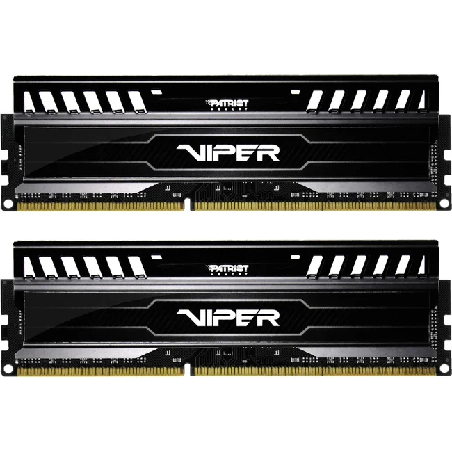 Patriot Viper 3-serien, Svart Mamba, DDR3 8 GB (2 x 4 GB) 1 600 MHz Dual Channel Kit (PV38G160C9K)