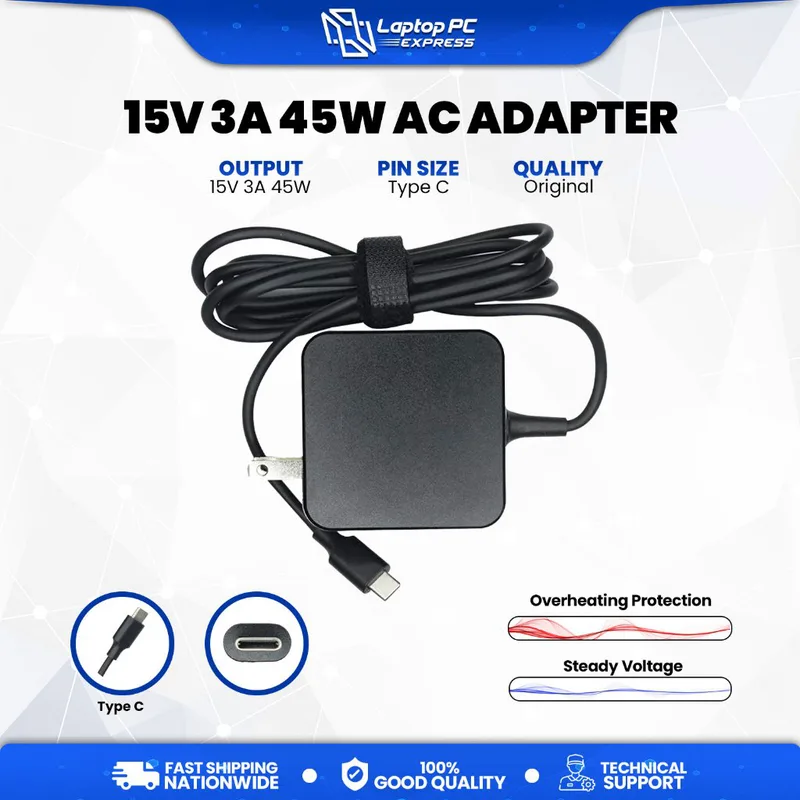 HP Ac Adapter 15v 3a 45w Usb-c
