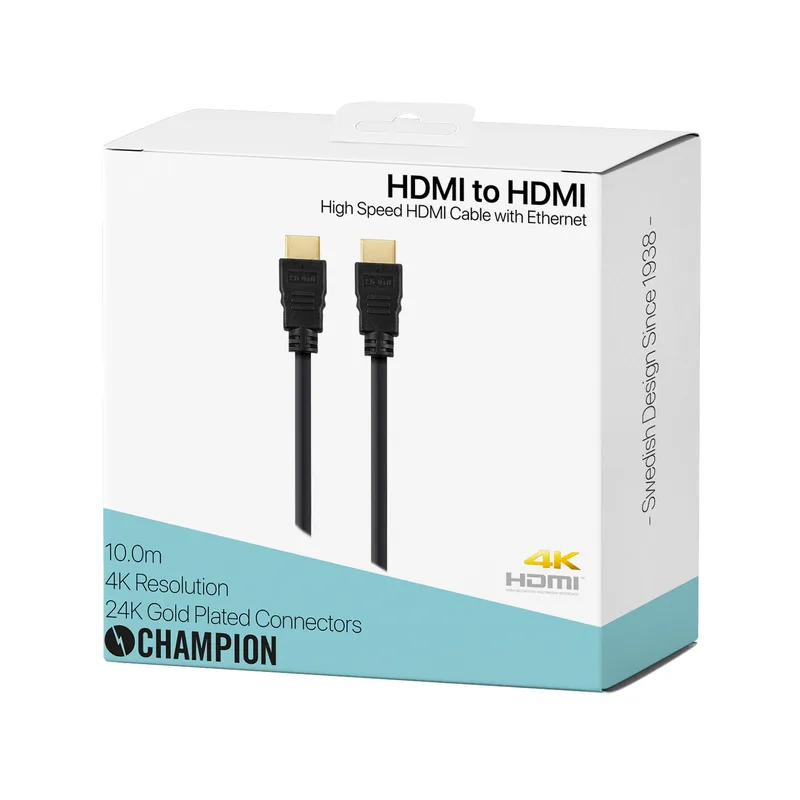 Champion HDMI-kabel Ha-Ha Svart