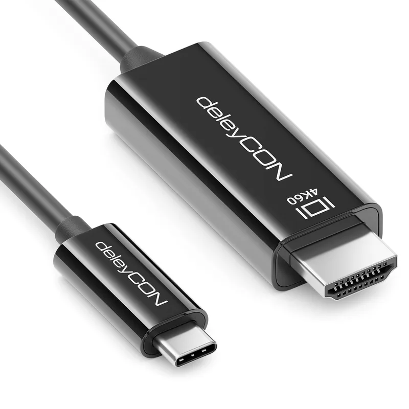 deleyCON 1m USB‑C till HDMI‑kabel