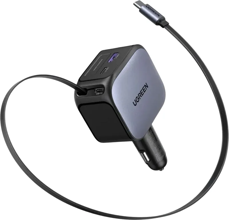Ugreen Billaddare 145W med inbyggd kabel
