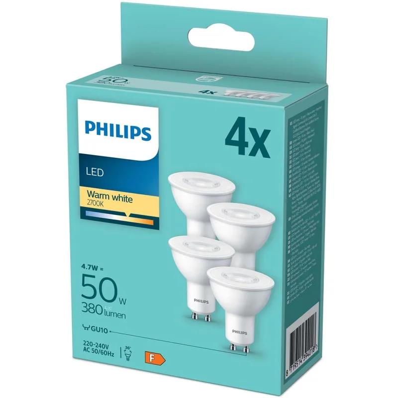 Philips 4-pack LED GU10