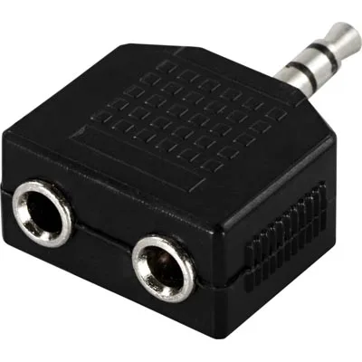 Deltaco Splitter 3,5 mm stereo