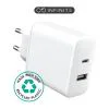 eSTUFF INFINITE 230V till 1xUSB-C 20W, 1xUSB-A 12W