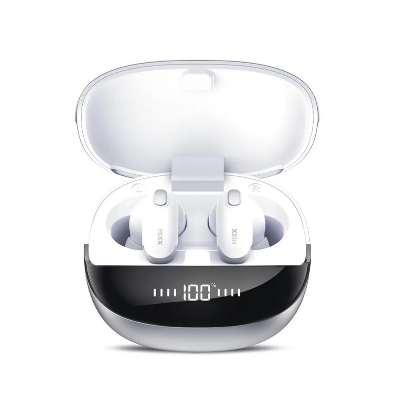 MIXX Mini Charge 2 trådlösa in-ear-hörlurar med Qi, vit