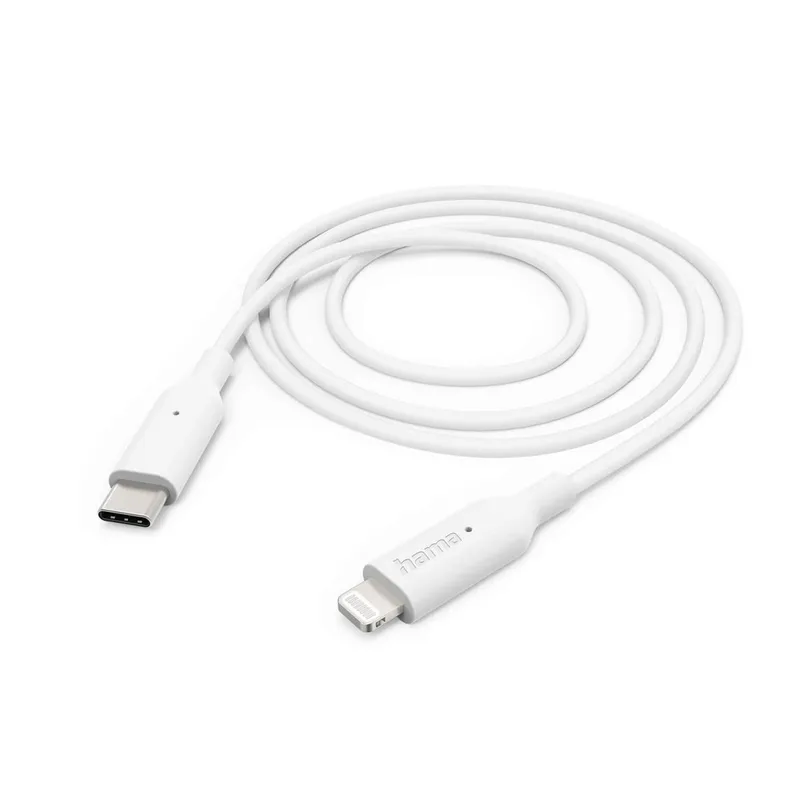 HAMA Charging Cable USB-C to Lightning 1.0m White