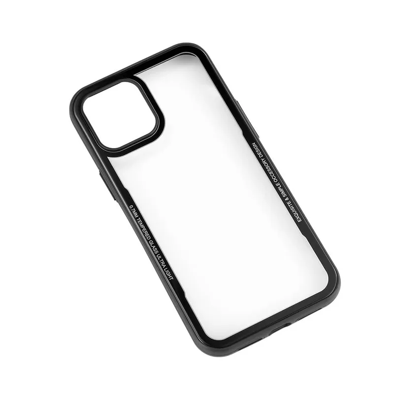 GEAR Mobilskal med Tempererat Glas Svart iPhone 12 Pro Max