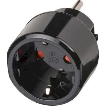 Brennenstuhl 1508550 Reseadapter Brennenstuhl Travel Adapter, 250 V, 15 A, Schwarz