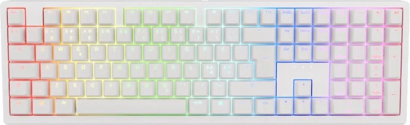 Ducky Zero 6108 White Fullsize Wireless