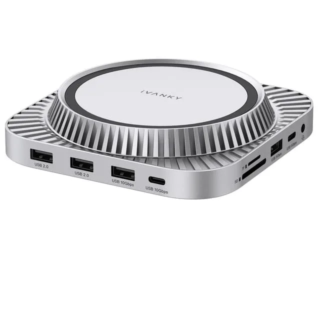 iVANKY 13-i-1 Dockningsstation för Mac mini M4 & M4 Pro (2024), 4K@144Hz HDMI, 10Gbps USB