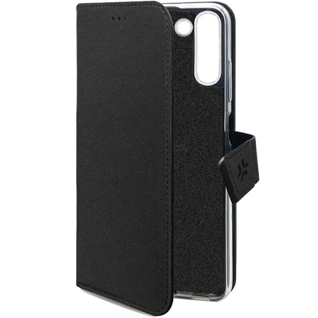 Celly: Wally Wallet Case Galaxy S25 Svart