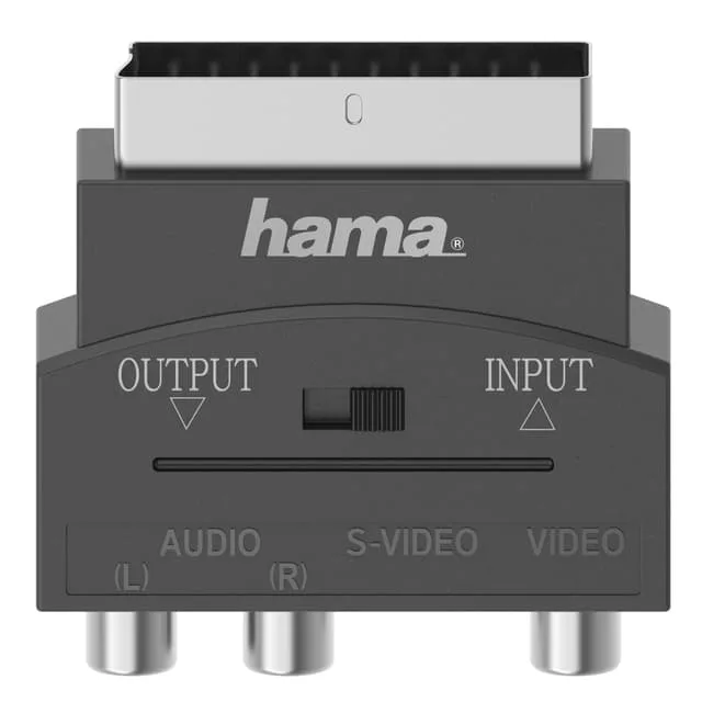 Hama 3 x RCA och S-Video Scart adapter