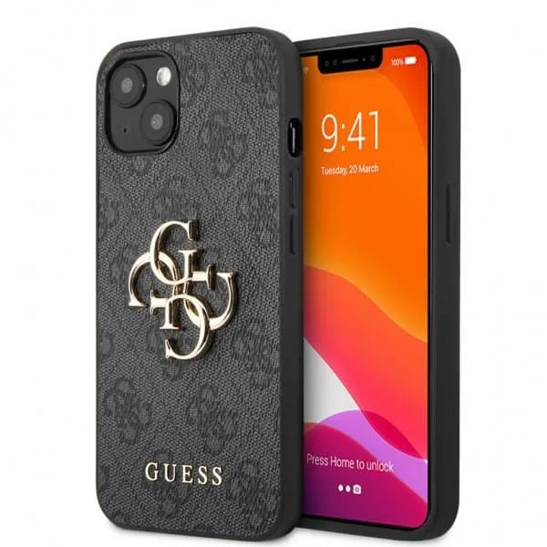 Guess iPhone 13 Skal Big Logo Grå