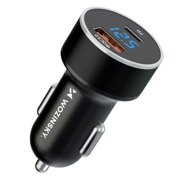 Billaddare 36W med PD/QC 3.0 USB och USB-C