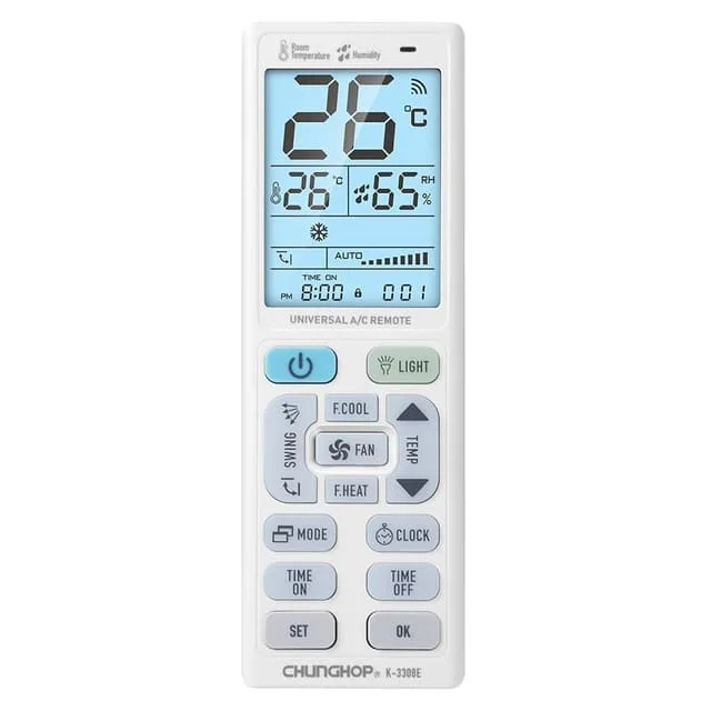 MTK Fjärrkontroll CHUNGHOP K-3308E Universal Ersättning luftkonditionering