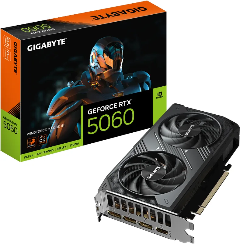 Gigabyte GeForce RTX 5060 WINDFORCE MAX OC 8GB